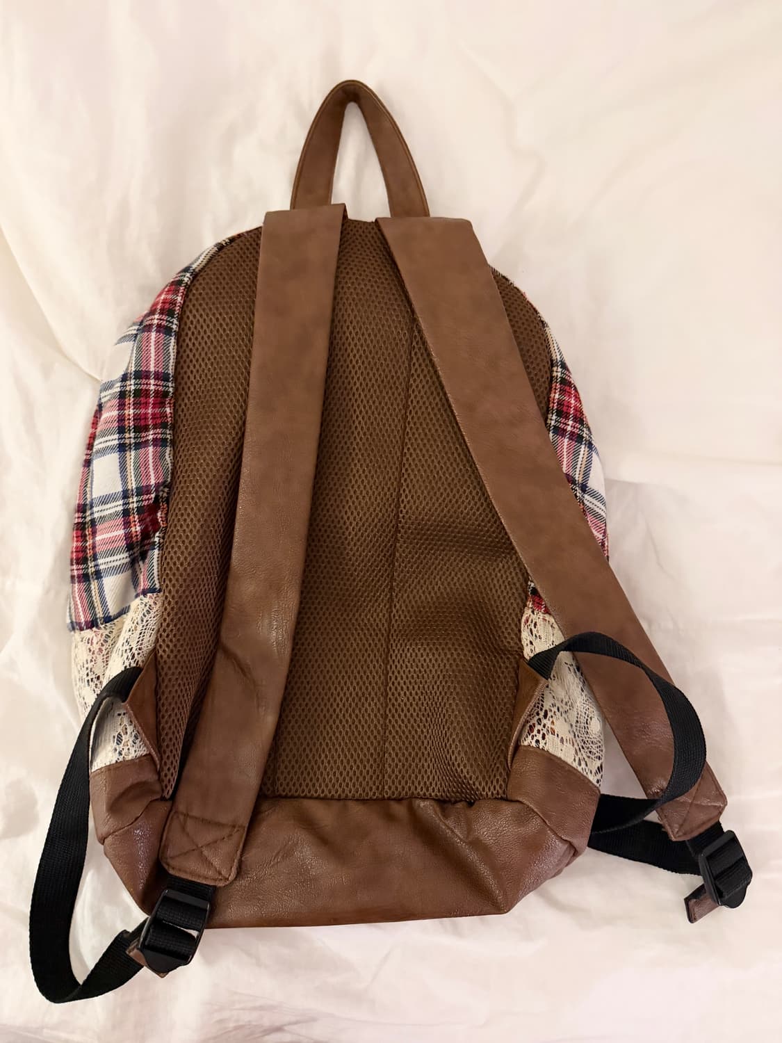 일본 빈티지 체크백팩 모리걸 하구미 딸기초코 도트 땡땡이 상품이미지2