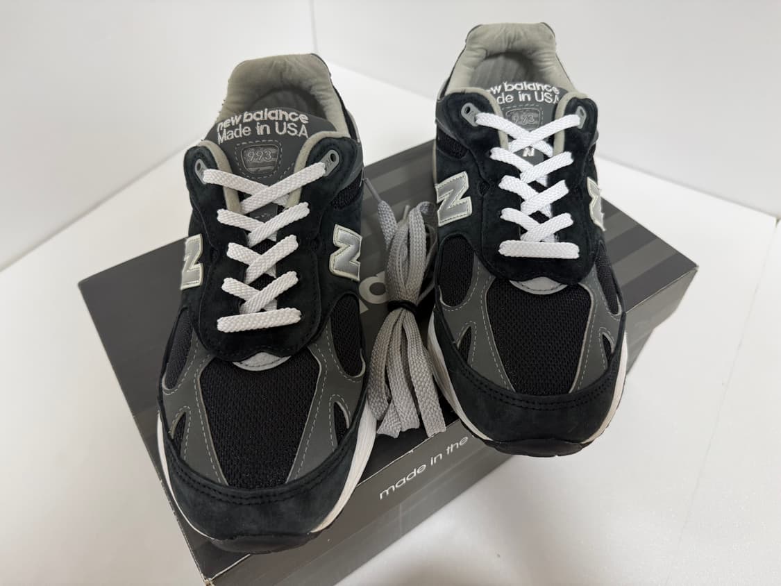 [W255] 뉴발란스 993 메이드인 USA B 블랙 상품이미지2