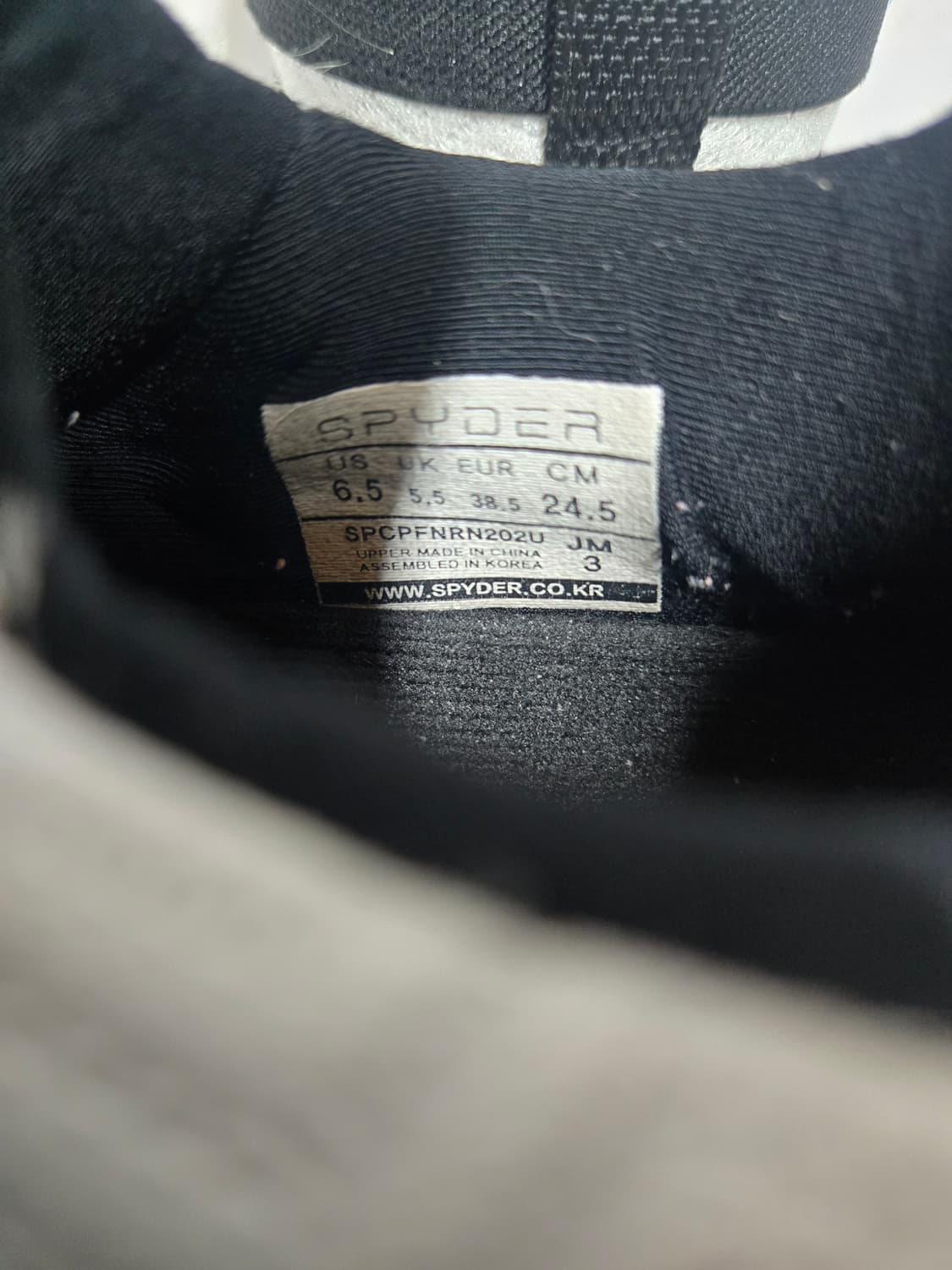 스파이더 슬립온 운동화 블랙/화이트245mm 상품이미지5