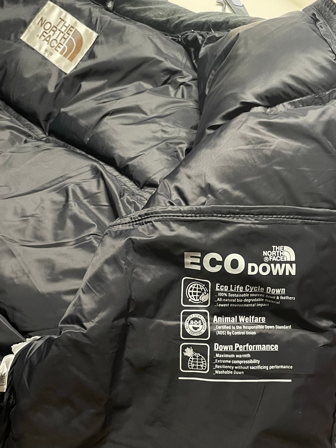 노스페이스 눕시 패딩 블랙 M(90) 상품이미지5