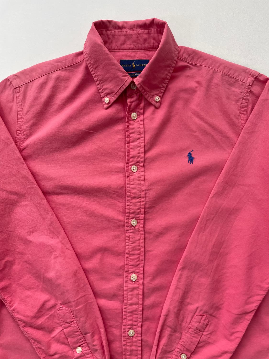 [M] 폴로 랄프로렌 여성 코튼 가먼트다잉 솔리드 셔츠 릴렉스 핏 상품이미지2