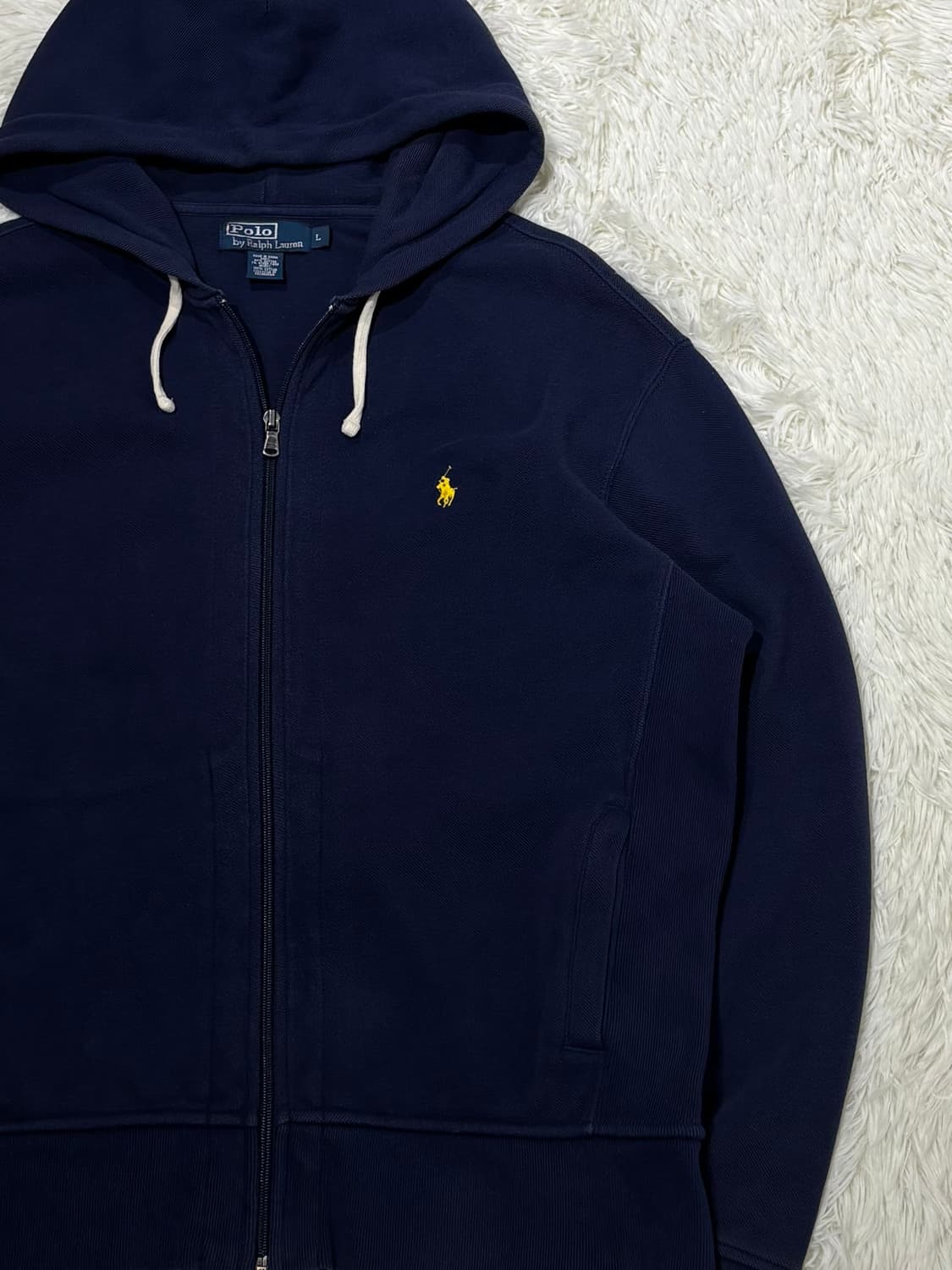 폴로랄프로렌 옐로포니 네이비 후드집업 상품이미지5