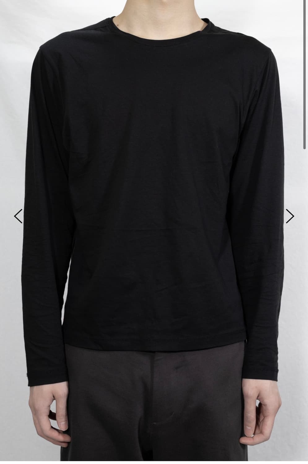 (2) LES pin long sleeve 핀 롱슬리브 블랙 상품이미지1
