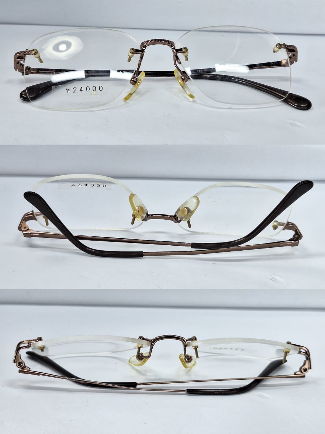 샤르망 Axia-658 엑시아 호야 협업 티타늄 무테 안경 안경테/빈티지 상품이미지4