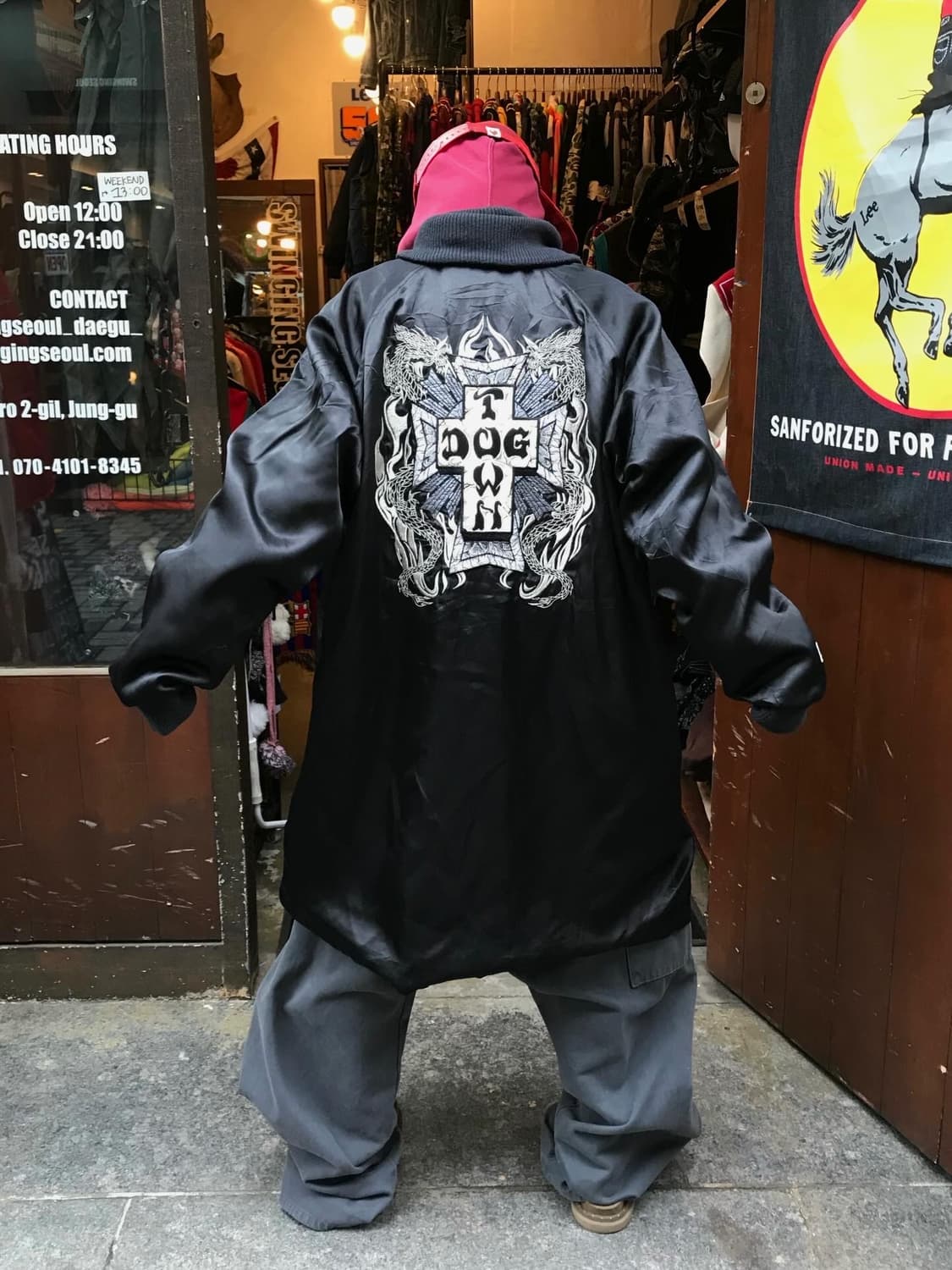 Dog Town Embroidery Patch Satin Long Jk 상품이미지1