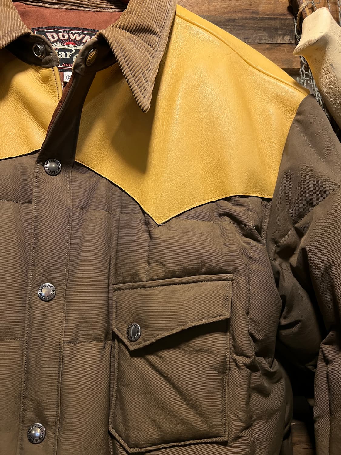 [XL]Sugar Cane 슈가케인 빈티지 썬페이딩 요크 다운 자켓 상품이미지3