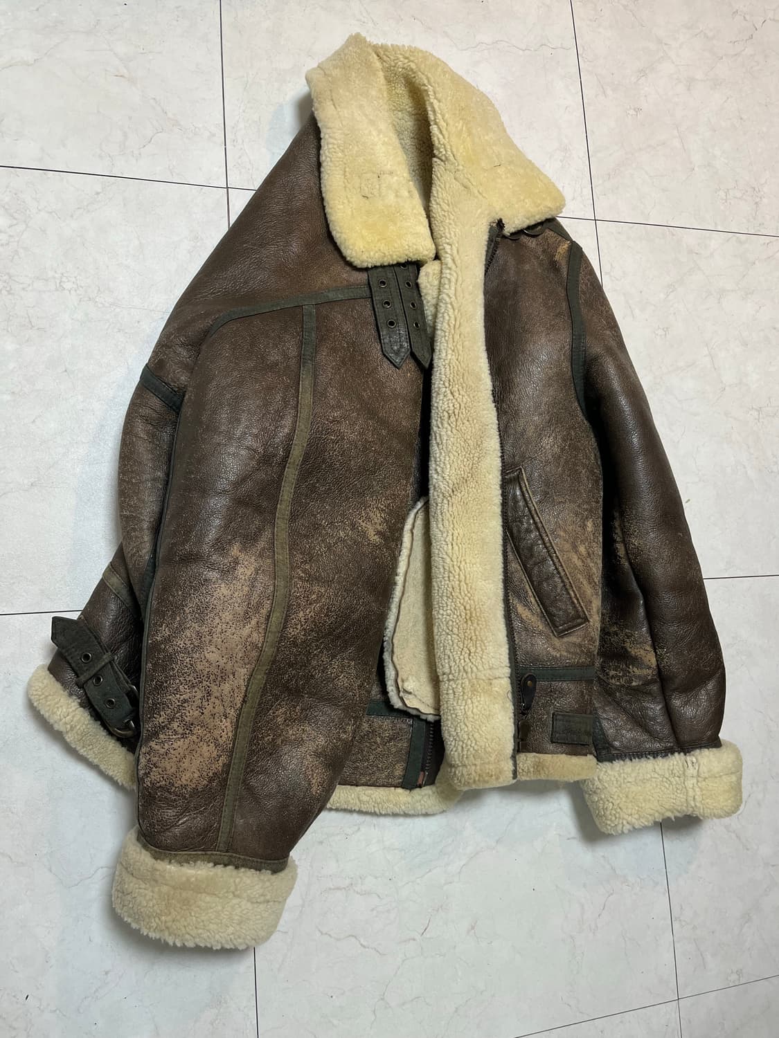 90s B-3 양가죽 무스탕 xl 상품이미지2