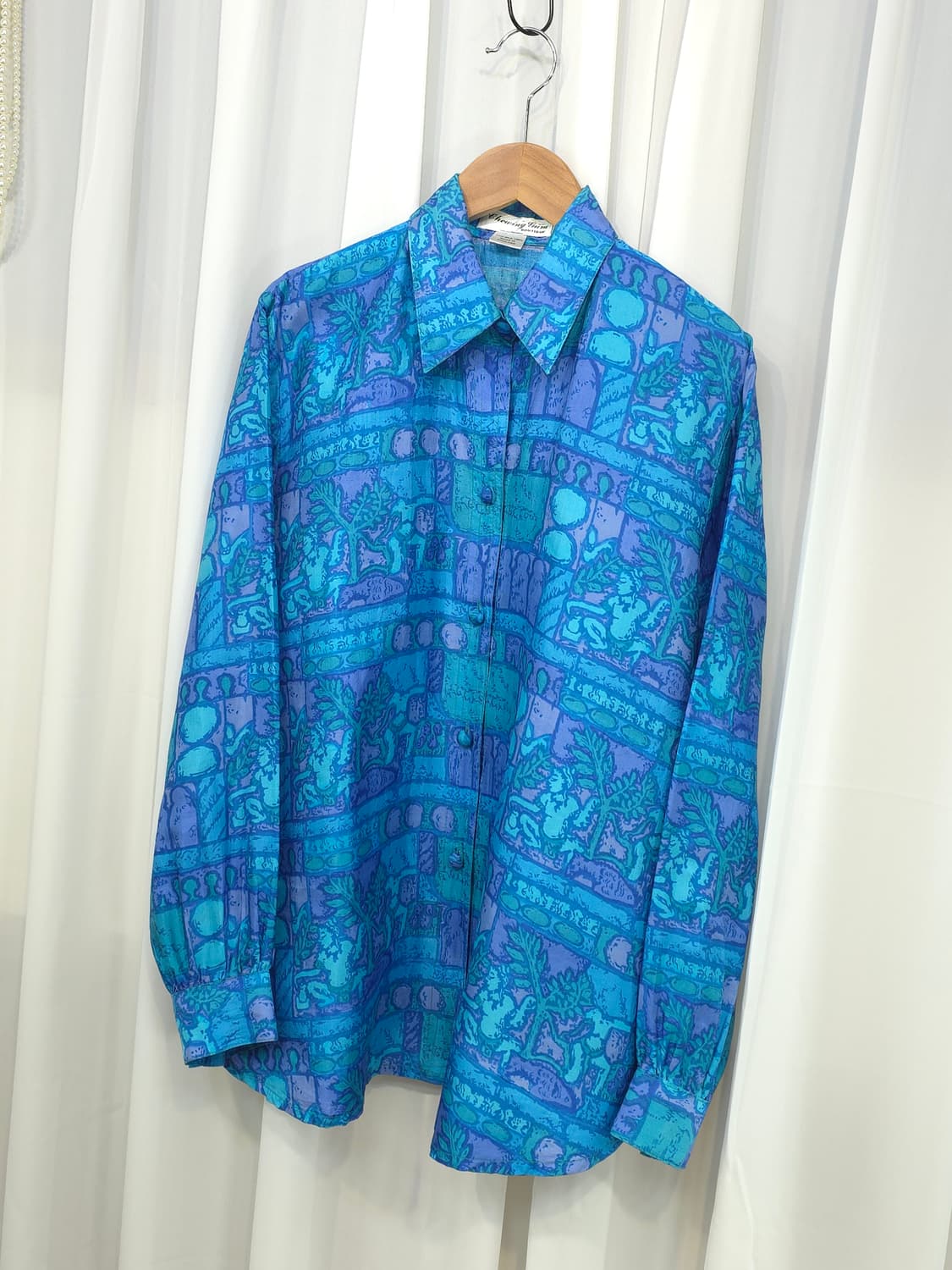 태국실크 100% 블라우스 상품이미지3