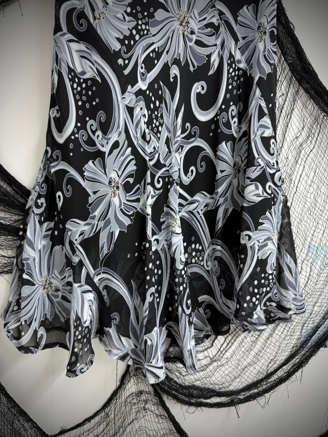 Flower pattern midi skirt 상품이미지2