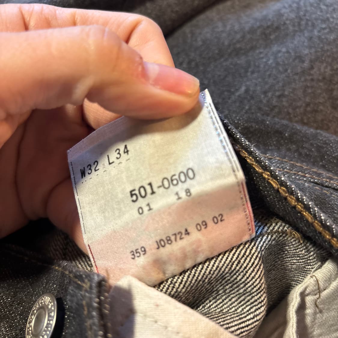 00년대 리바이스 501 블랙 상품이미지10