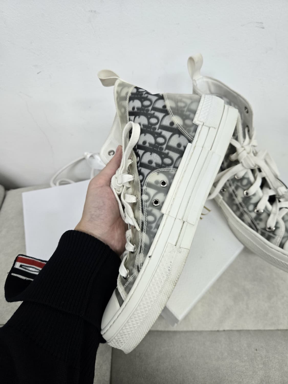 [보증서 정품]디올 오블리크 하이탑 스니커즈 상품이미지2