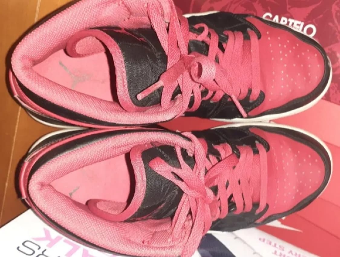 나이키 에어 조던 1 미드 블랙 파이어레드 275 상품이미지4