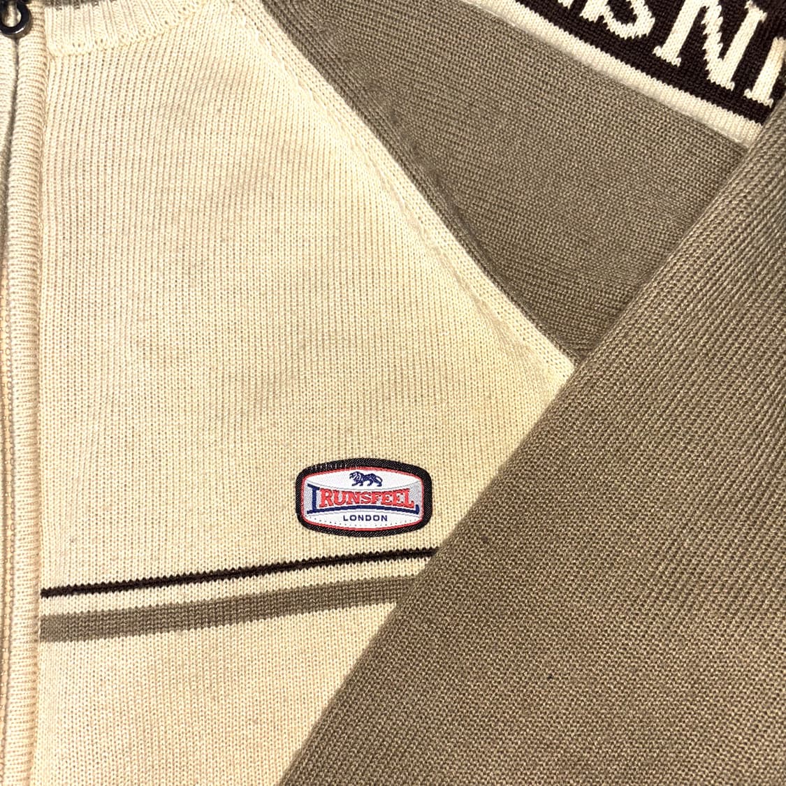 Runsfeel London 니트 투웨이 집업 상품이미지3