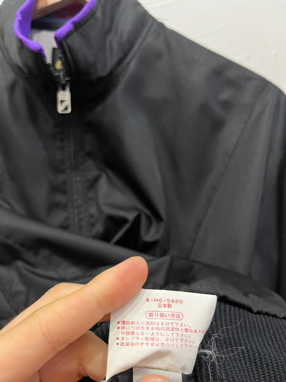 아식스 재팬 나일론 봄버자켓 우먼즈 MADE IN JAPAN 상품이미지7