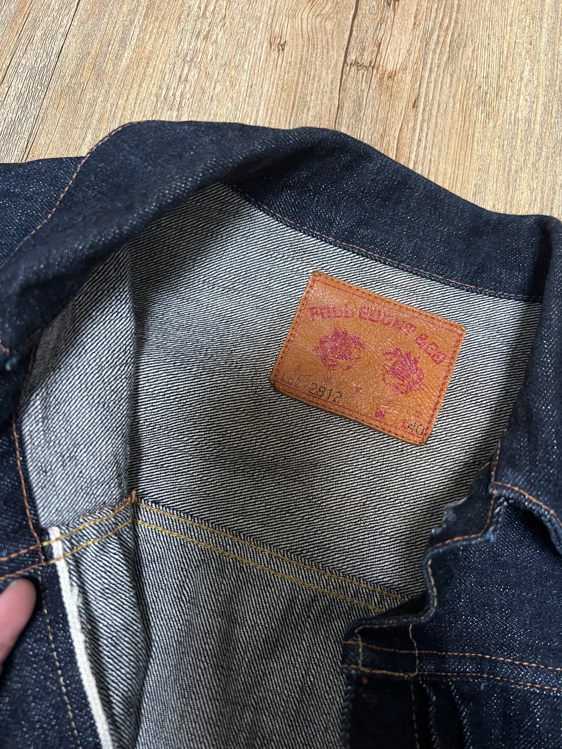 택포20) 풀카운트 2812 2세대 타입2 데님자켓 40 상품이미지3