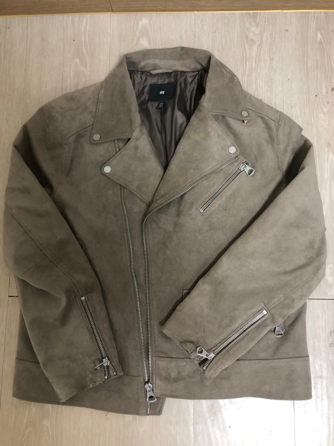 H&M 스웨이드 라이더자켓 XL 105 상품이미지2