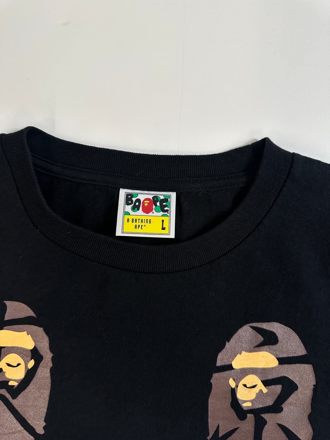 베이프 수베니어 BAPE SOUVENIR블랙 반팔 티셔츠 L  상품이미지4