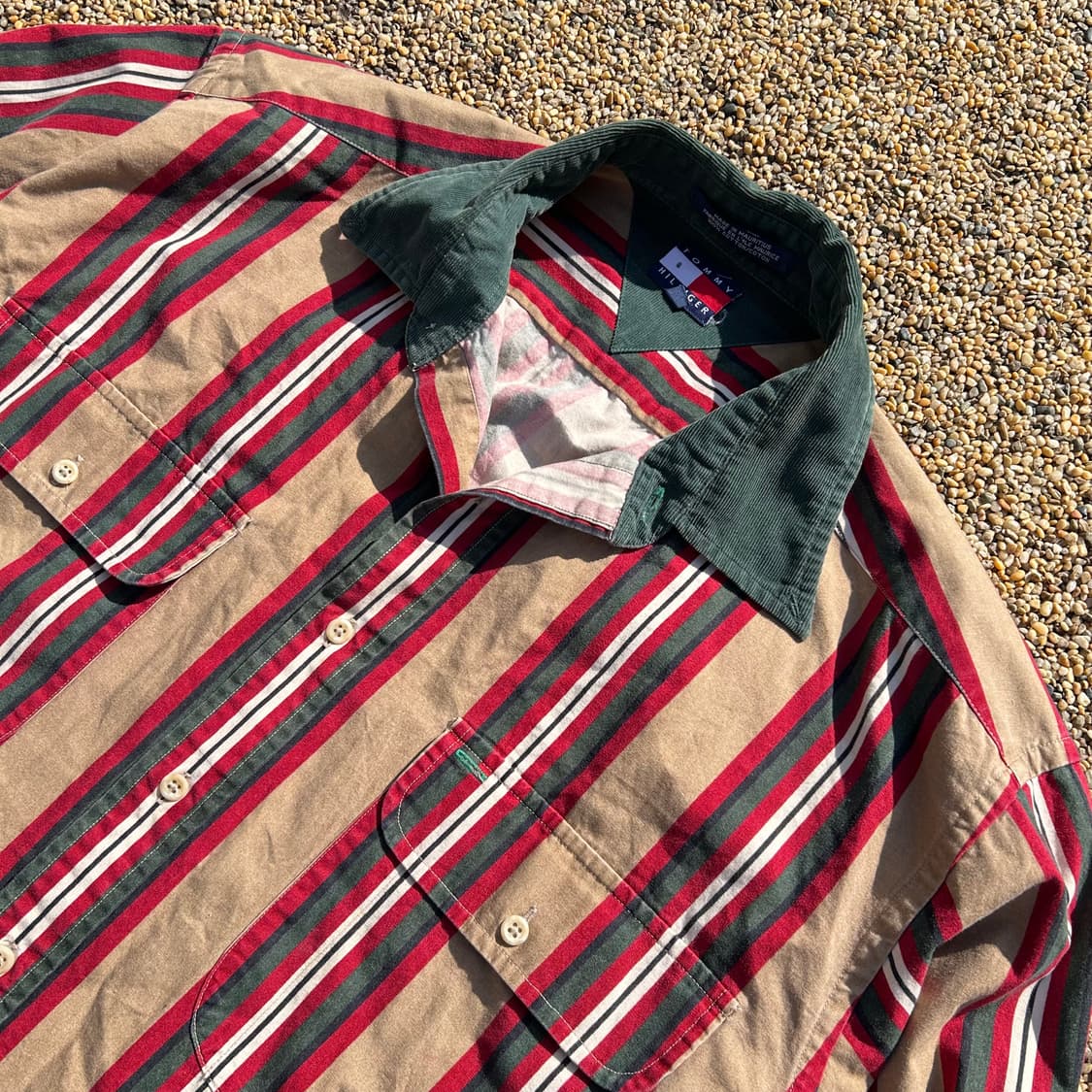 타미힐피거 90S 스트라이프 카라 셔츠 상품이미지2