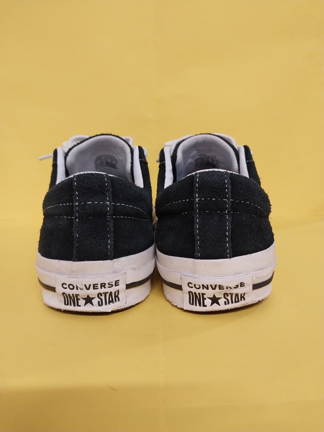 남성 컨버스 원스타 프리미엄 스웨이드 블랙 스니커즈, 운동화 (270) 상품이미지4