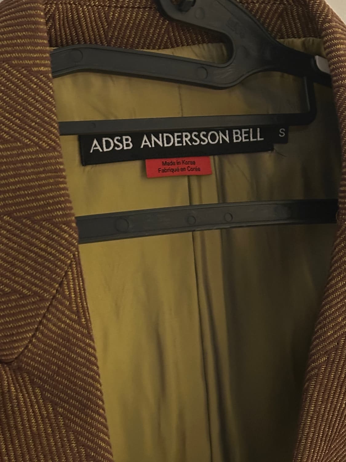 앤더슨벨 - 매기 로우컷 헤링본 자켓 상품이미지4