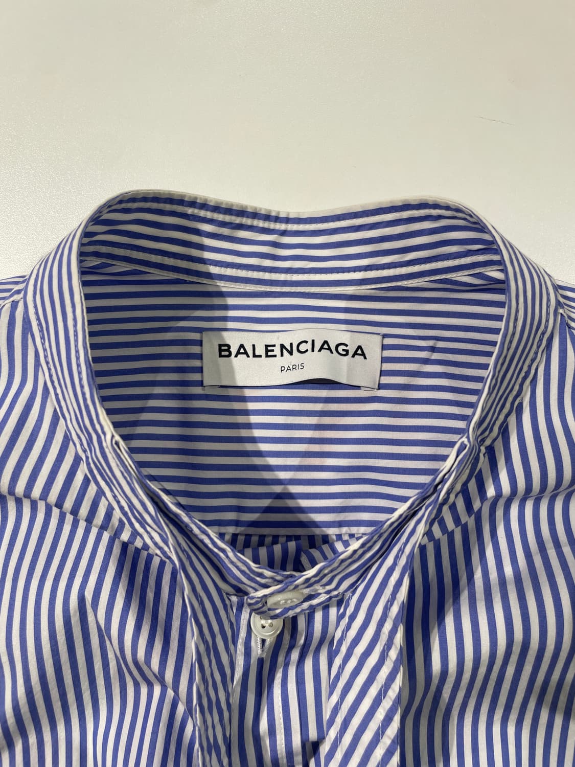 발렌시아가 17F/W 블루 스트라이프 타이 포플린 셔츠 상품이미지7