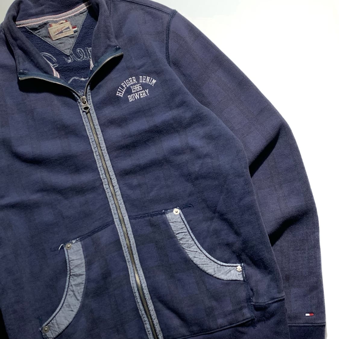 타미힐피거 체크 헤비 코튼 집업 상품이미지2