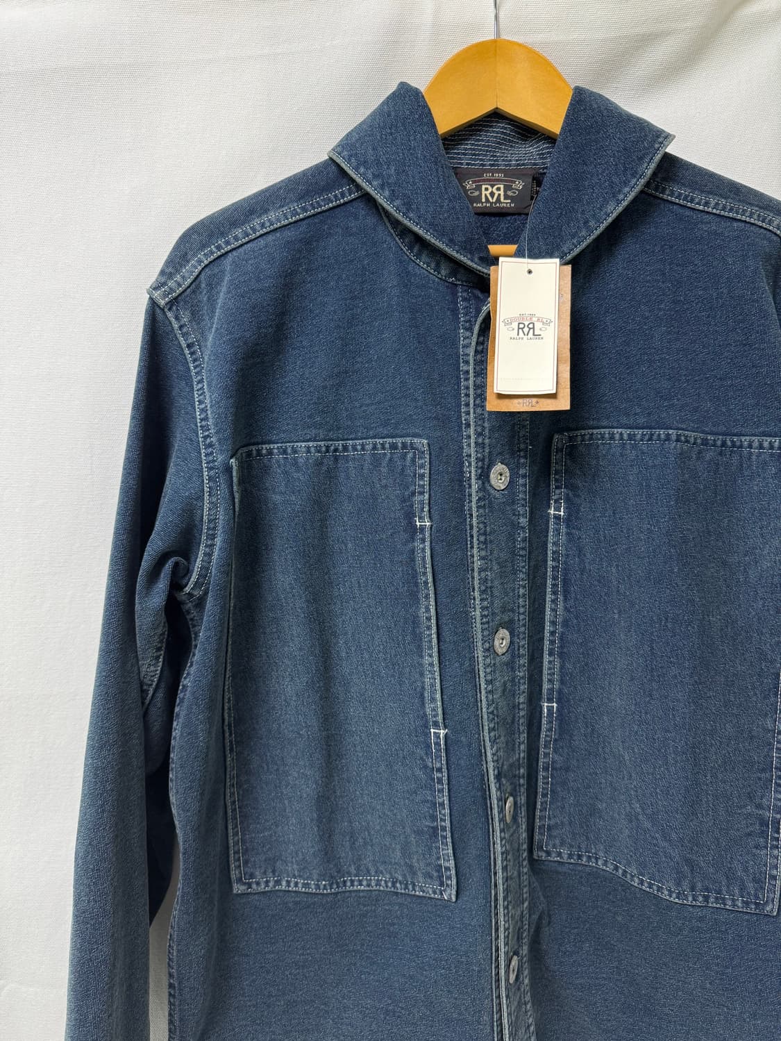 RRL 더블알엘 숄카라 인디고 데님 자켓 M 상품이미지3