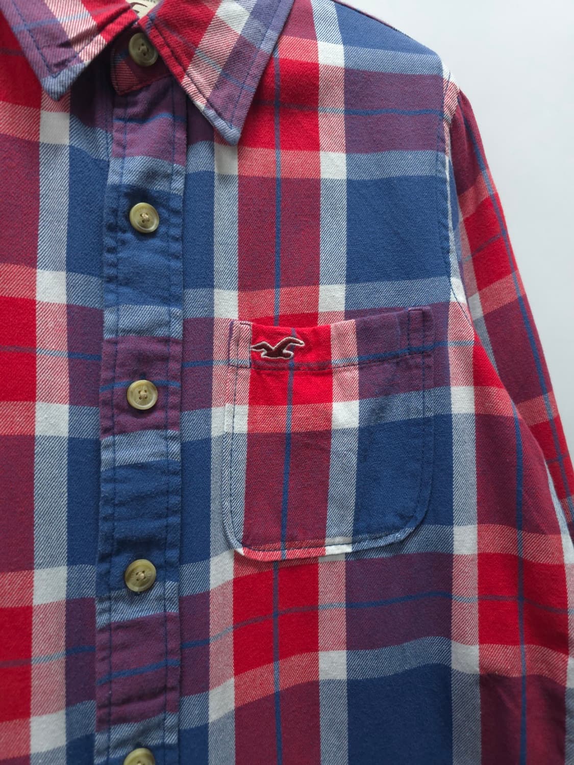 홀리스터 시그니처 로고 체크 플란넬 셔츠 (95) 상품이미지4