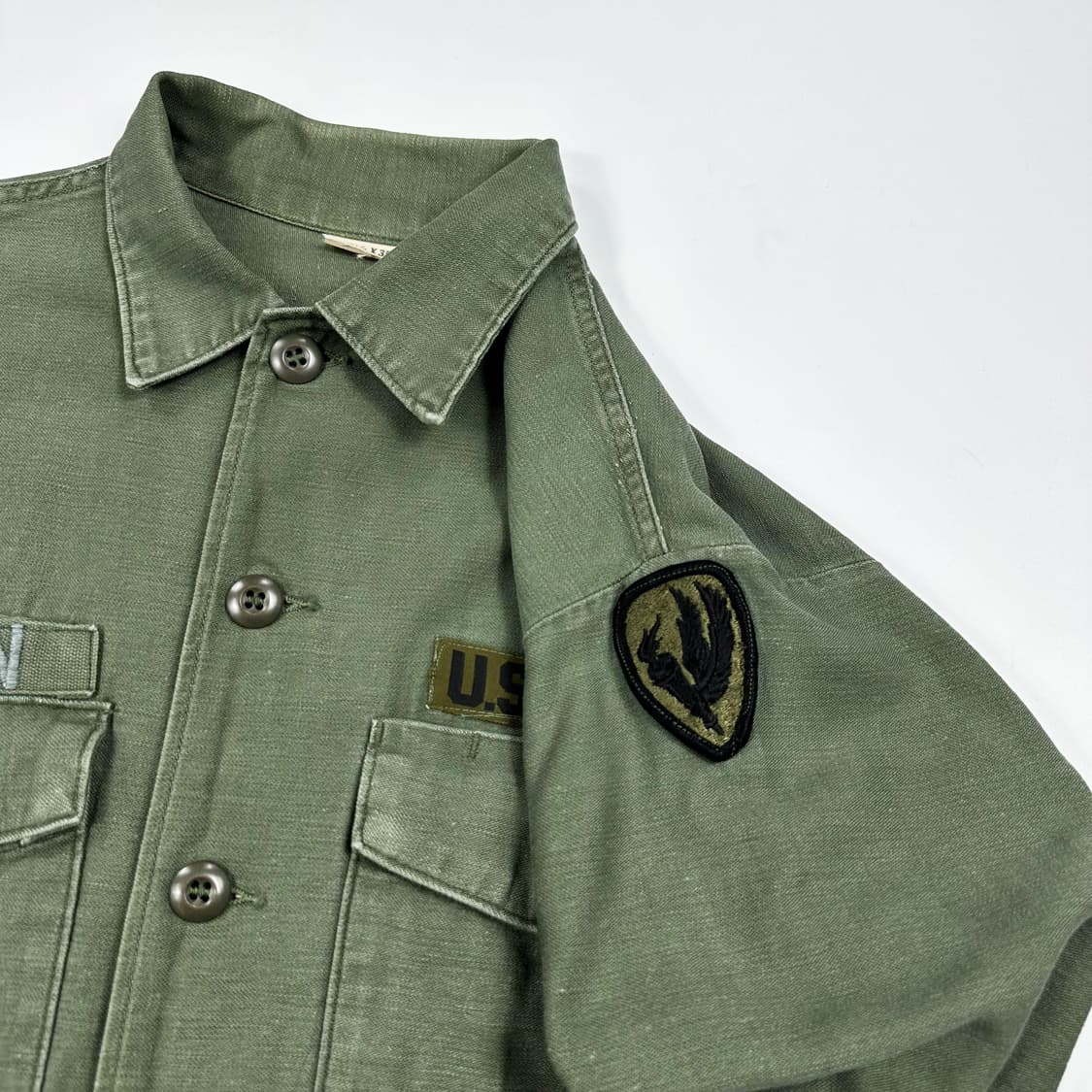 70s 오리지널 미군 유틸리티 셔츠 OG-107 M 상품이미지4