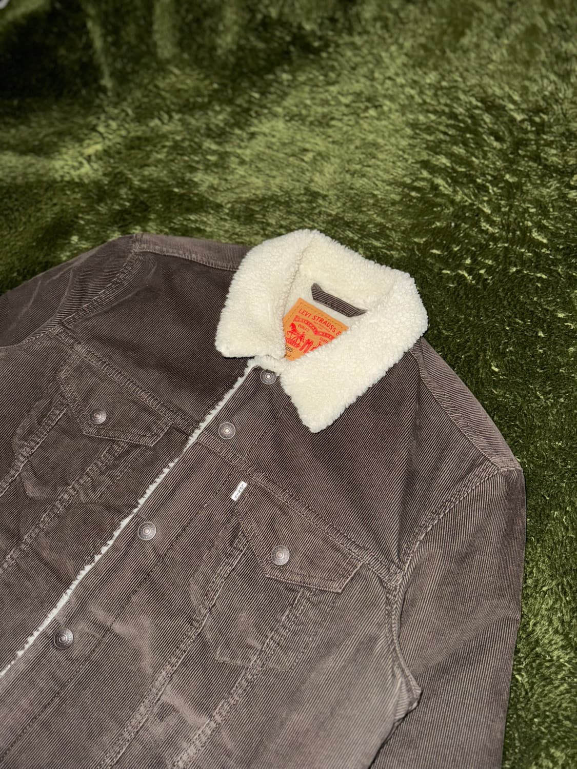 [M] 리바이스 타입3 코듀로이 쉐르파 자켓 브라운 상품이미지2