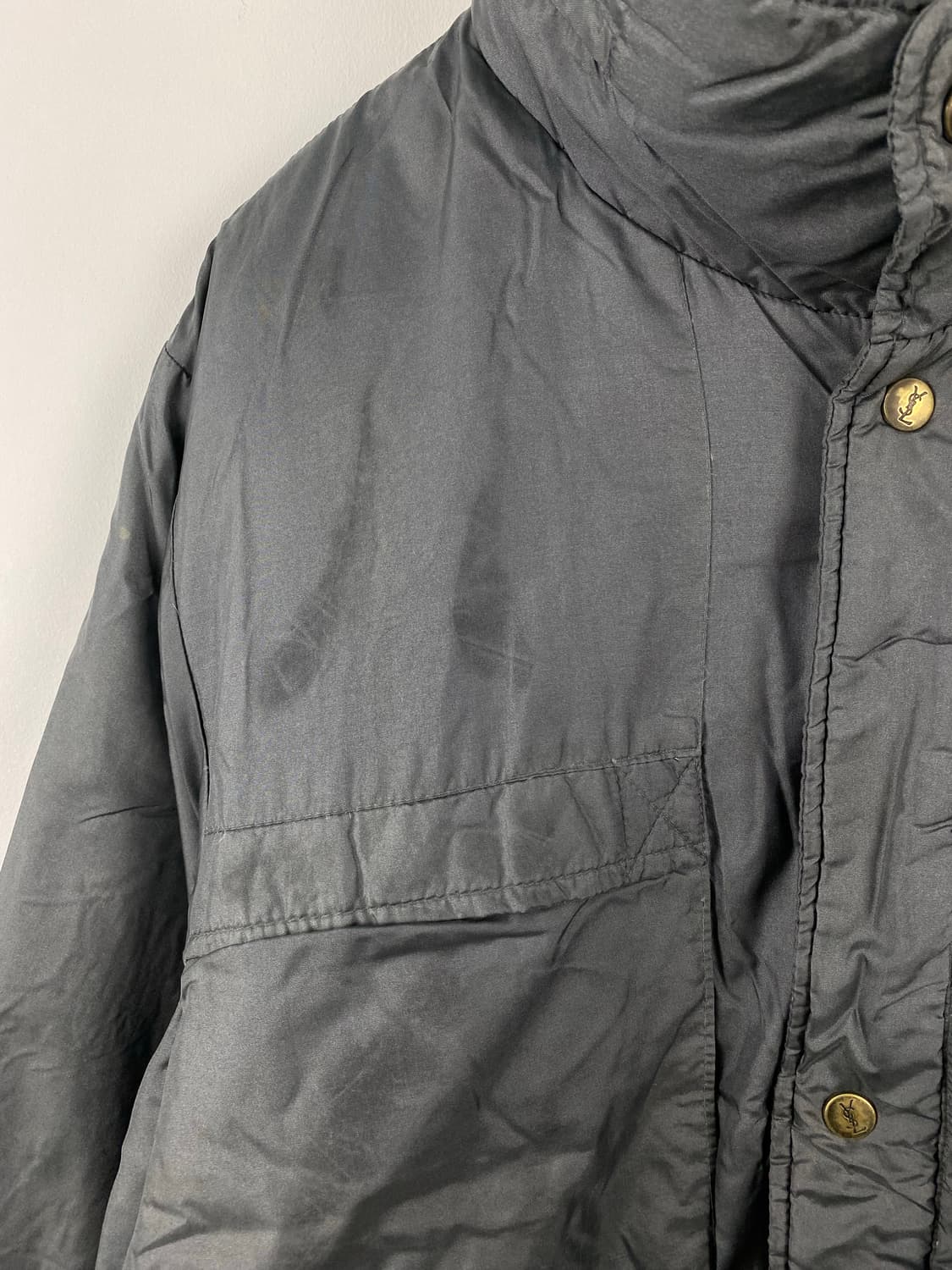 90s 입생로랑 YSL 구스다운 라이닝 사파리 자켓 L 상품이미지7