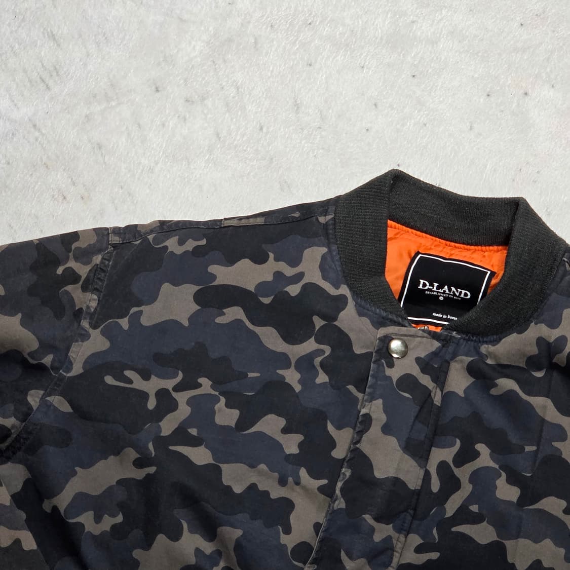 빈티지 카모 차콜 항공 패딩 상품이미지2