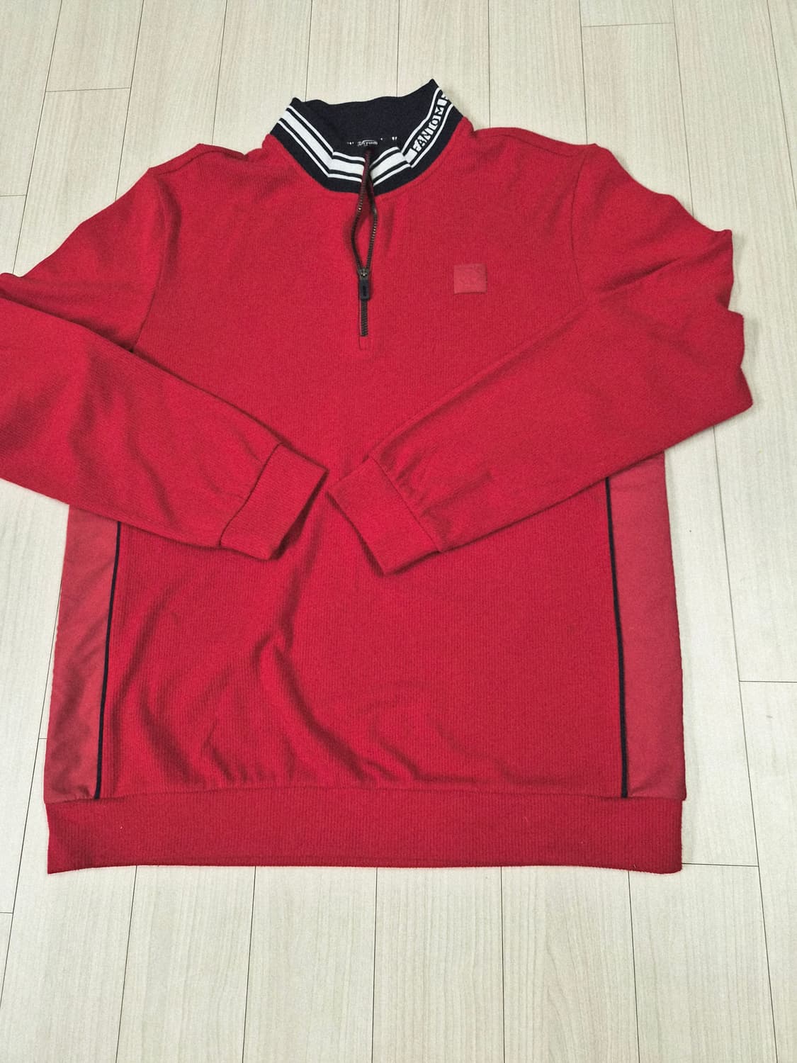 [팬텀(FANTOM)] 남성 반집업 로고 골프 티셔츠 (사이즈 100) 상품이미지2