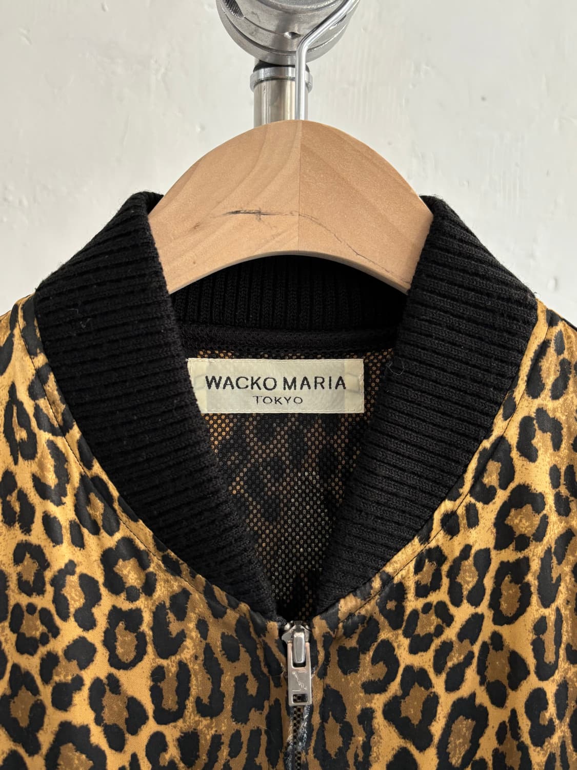 WACKO MARIA 와코마리아 레오파드 백프린팅 레이온 자켓 상품이미지5
