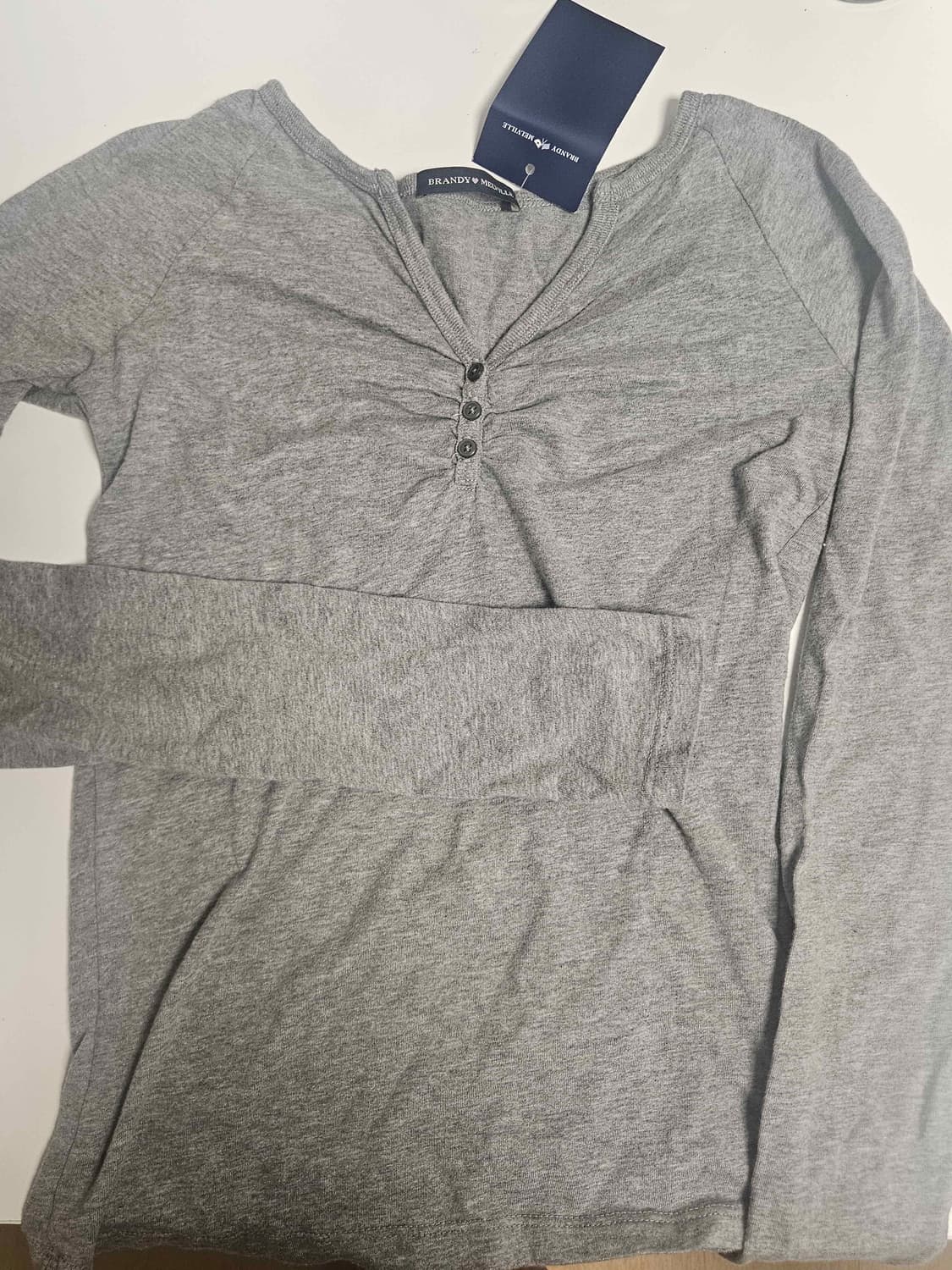 BM grey long sleeve 상품이미지1