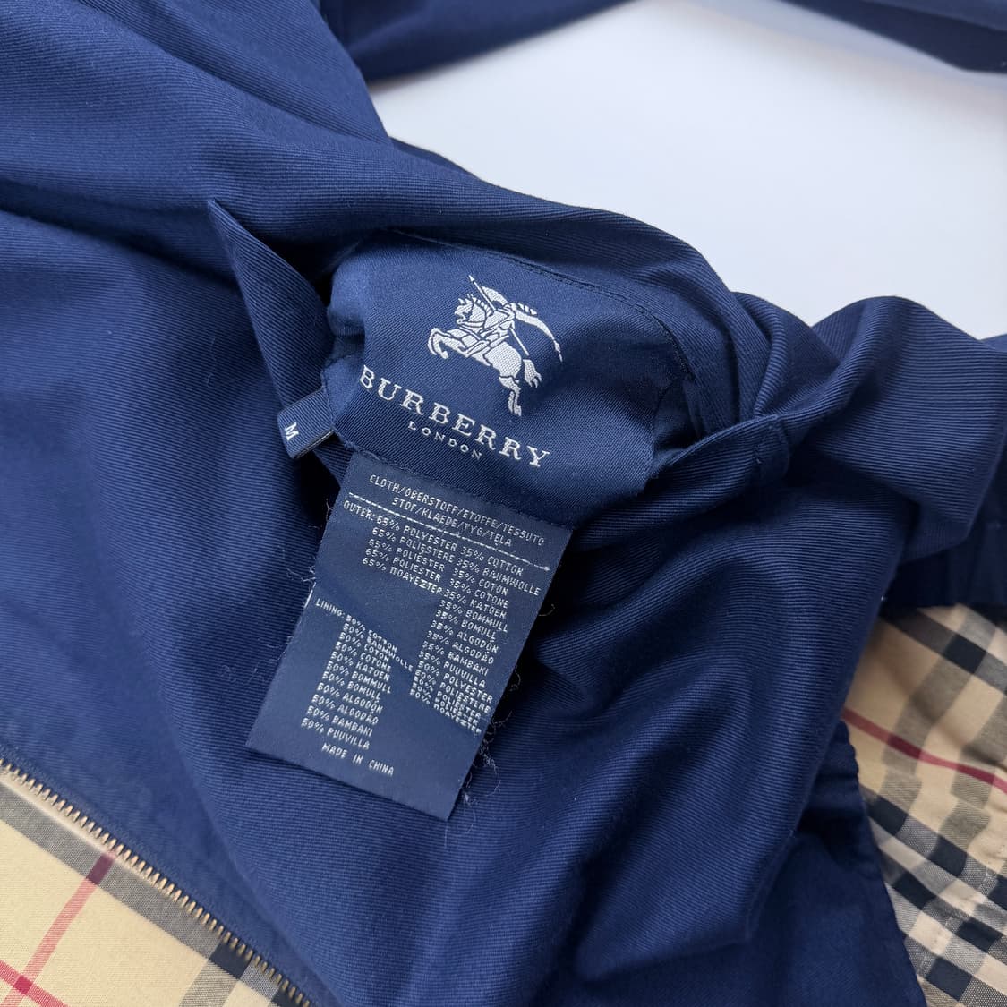 버버리 리버시블 노바체크 해링턴 자켓 상품이미지4