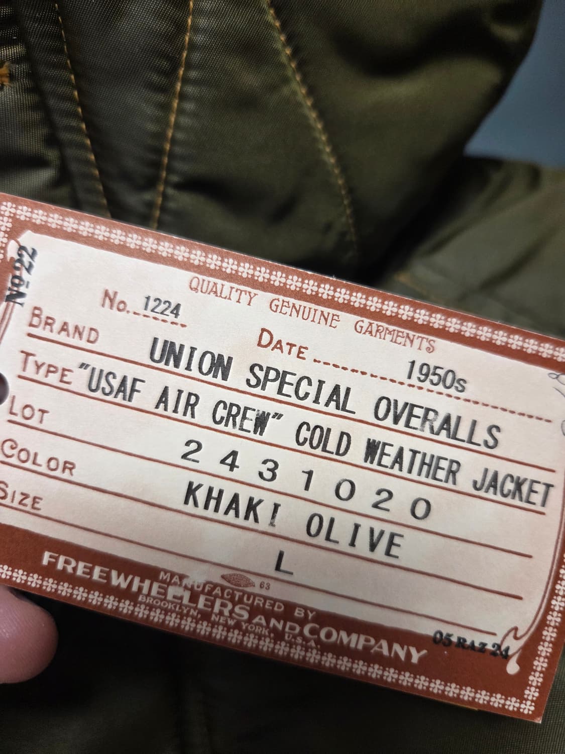 프리휠러스 USAF 에어크루 콜드웨더 상품이미지4