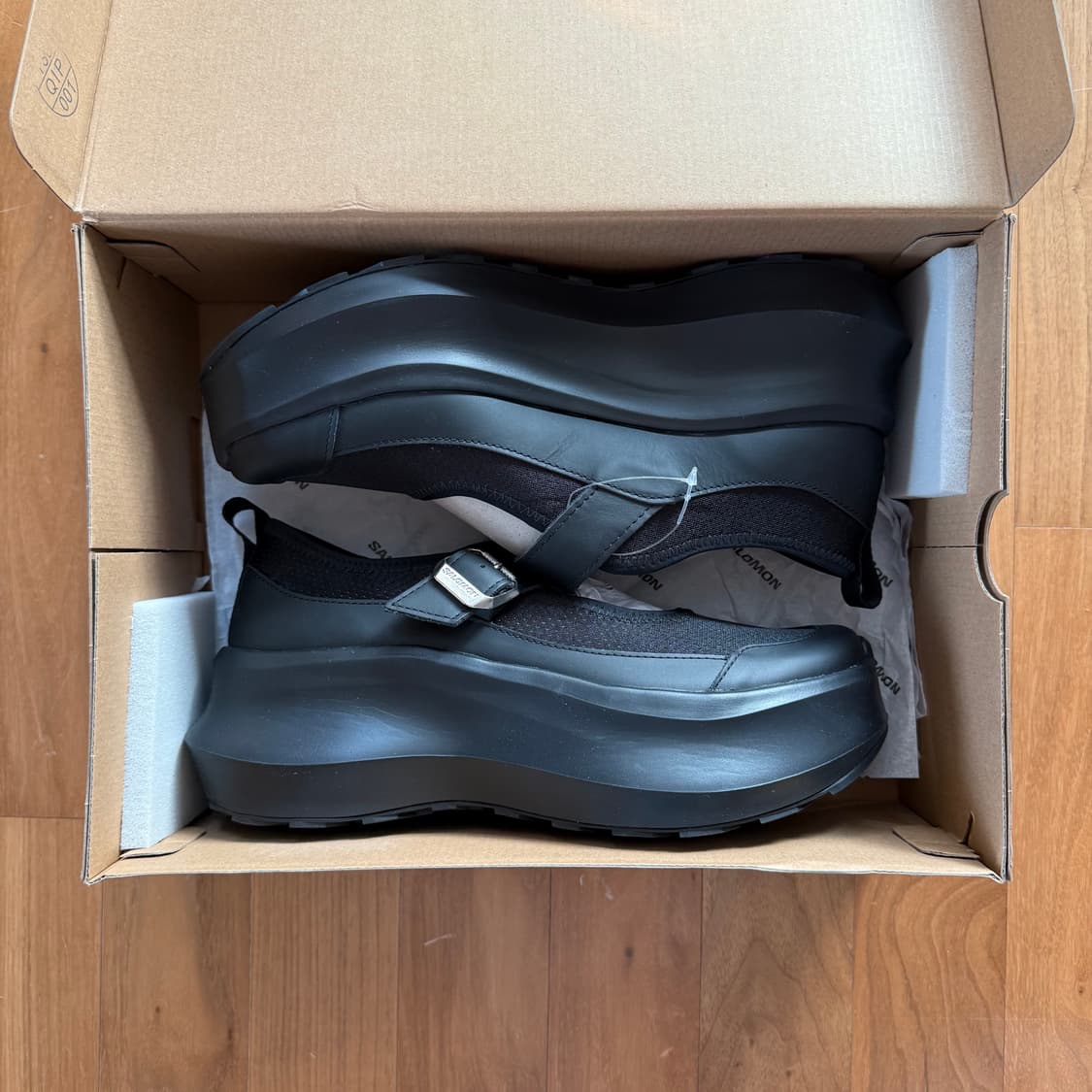 260 살로몬 x 꼼데가르송 RX 메리 제인 플랫폼 블랙 상품이미지1