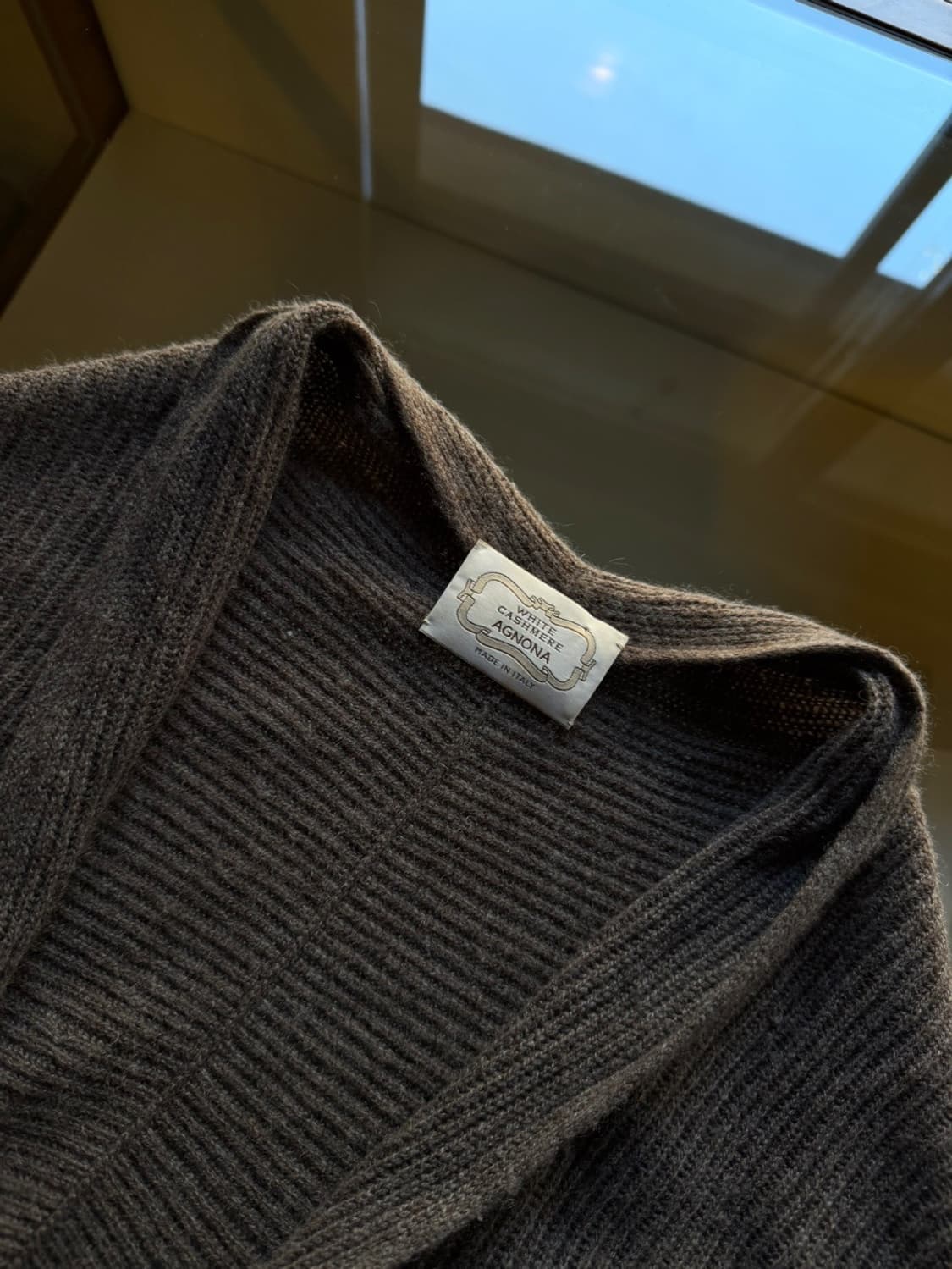 아뇨나 화이트 캐시밍니 롱가디건 66~77 상품이미지7