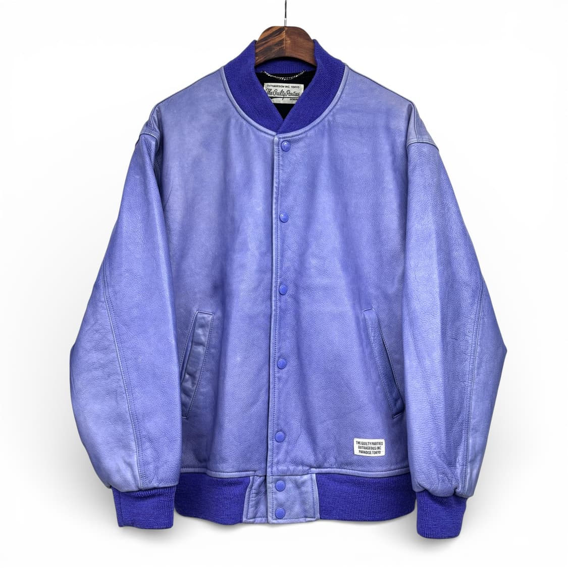 2023 와코마리아 레더 바시티 자켓 상품이미지1