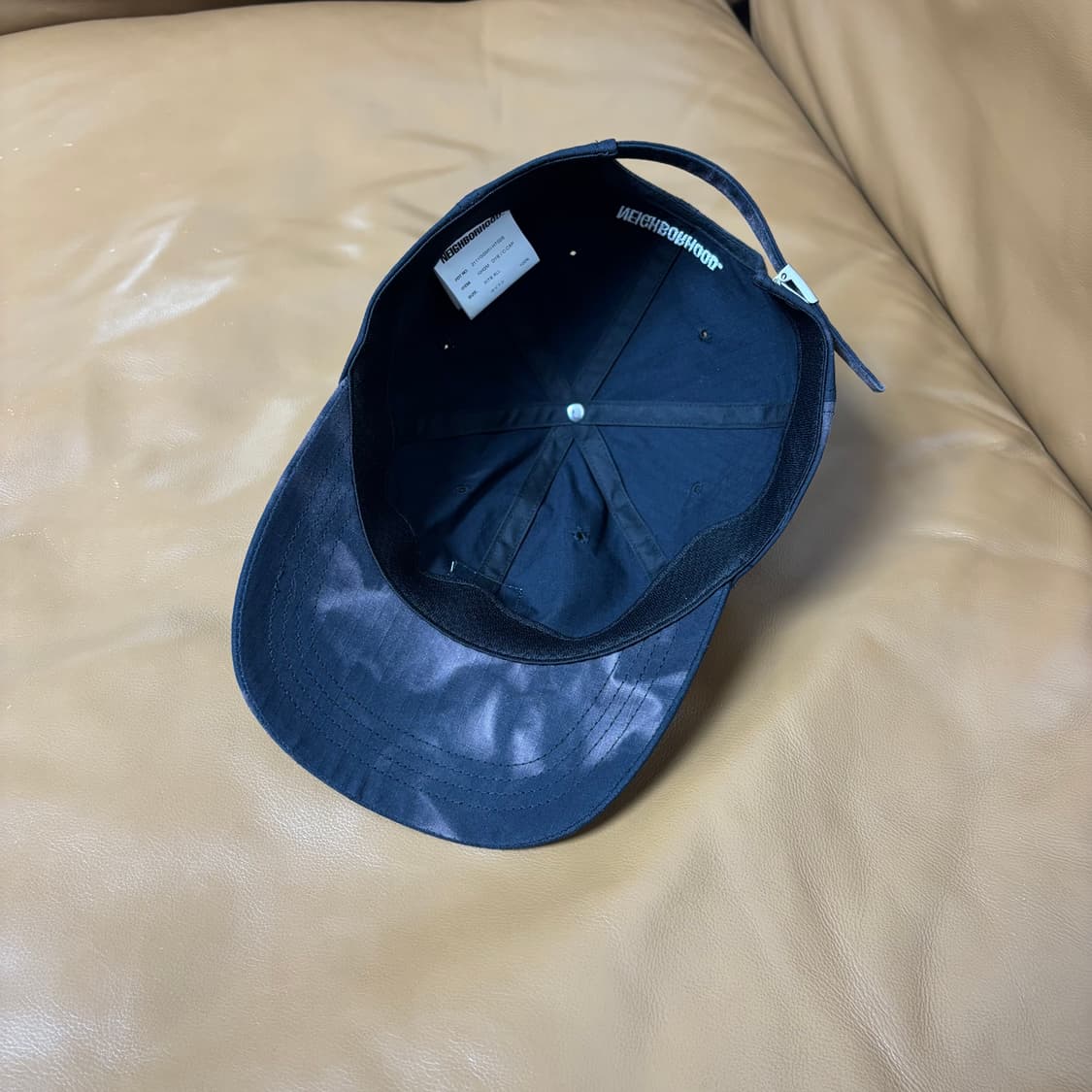 네이버후드 그라미치 6패널 볼캡 모자 타이다이 블랙 상품이미지6