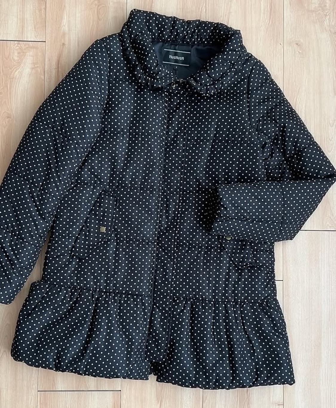 빈티지 도트 패딩 상품이미지1