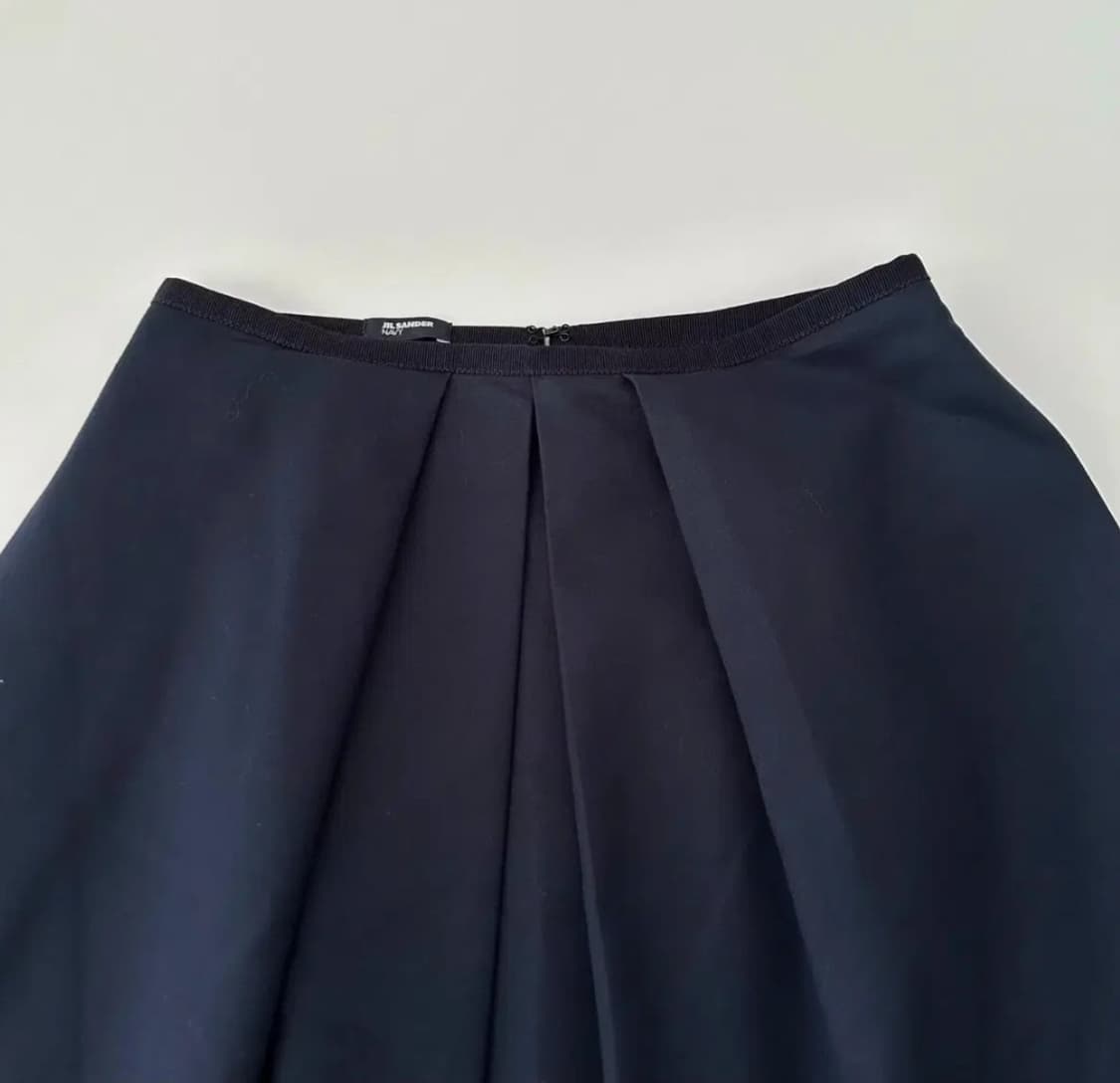 질샌더 네이비 A라인 스커트 상품이미지2