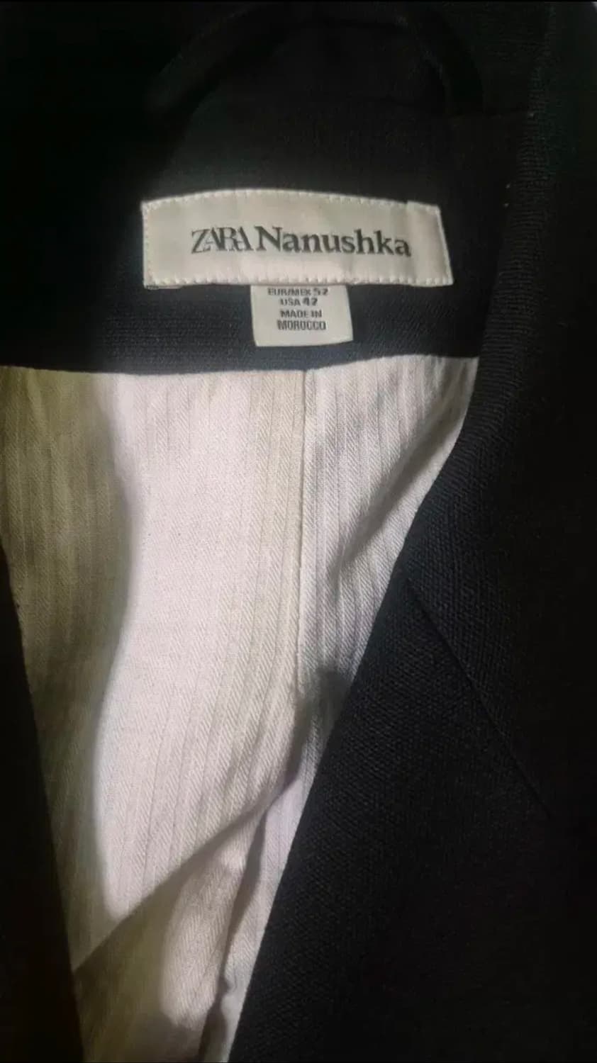 [52] 자라 x 나누시카 더블 브레스티드 블레이저 블랙 상품이미지3