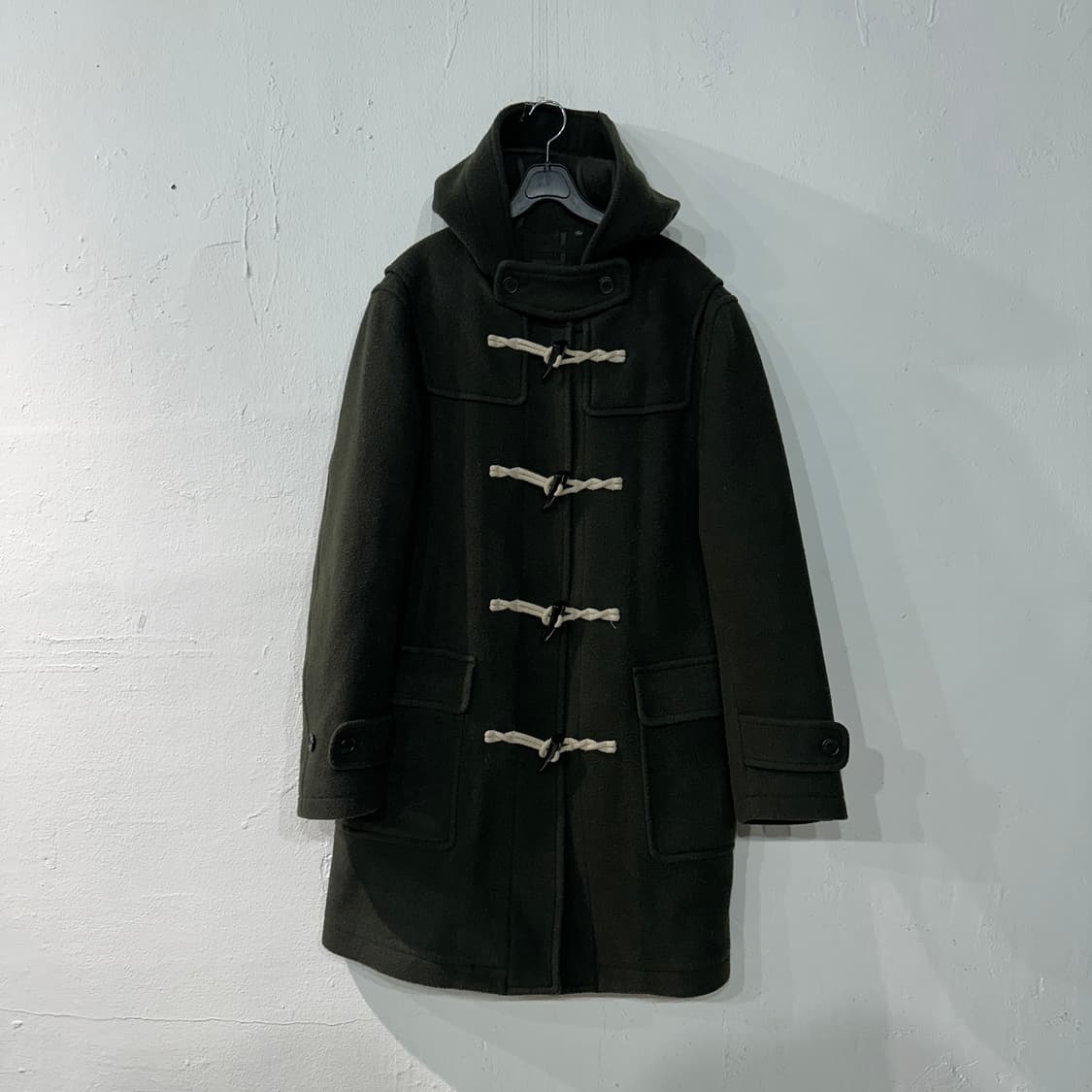 유니클로 카키 더플 떡볶이코트 M 상품이미지1