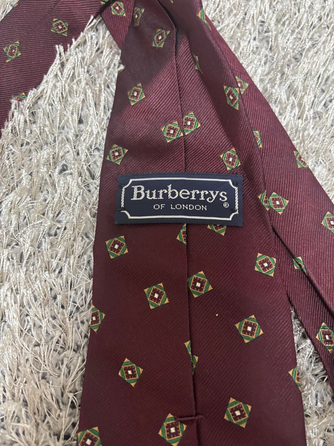 미국제 버버리 실크 100프로 넥타이 상품이미지3