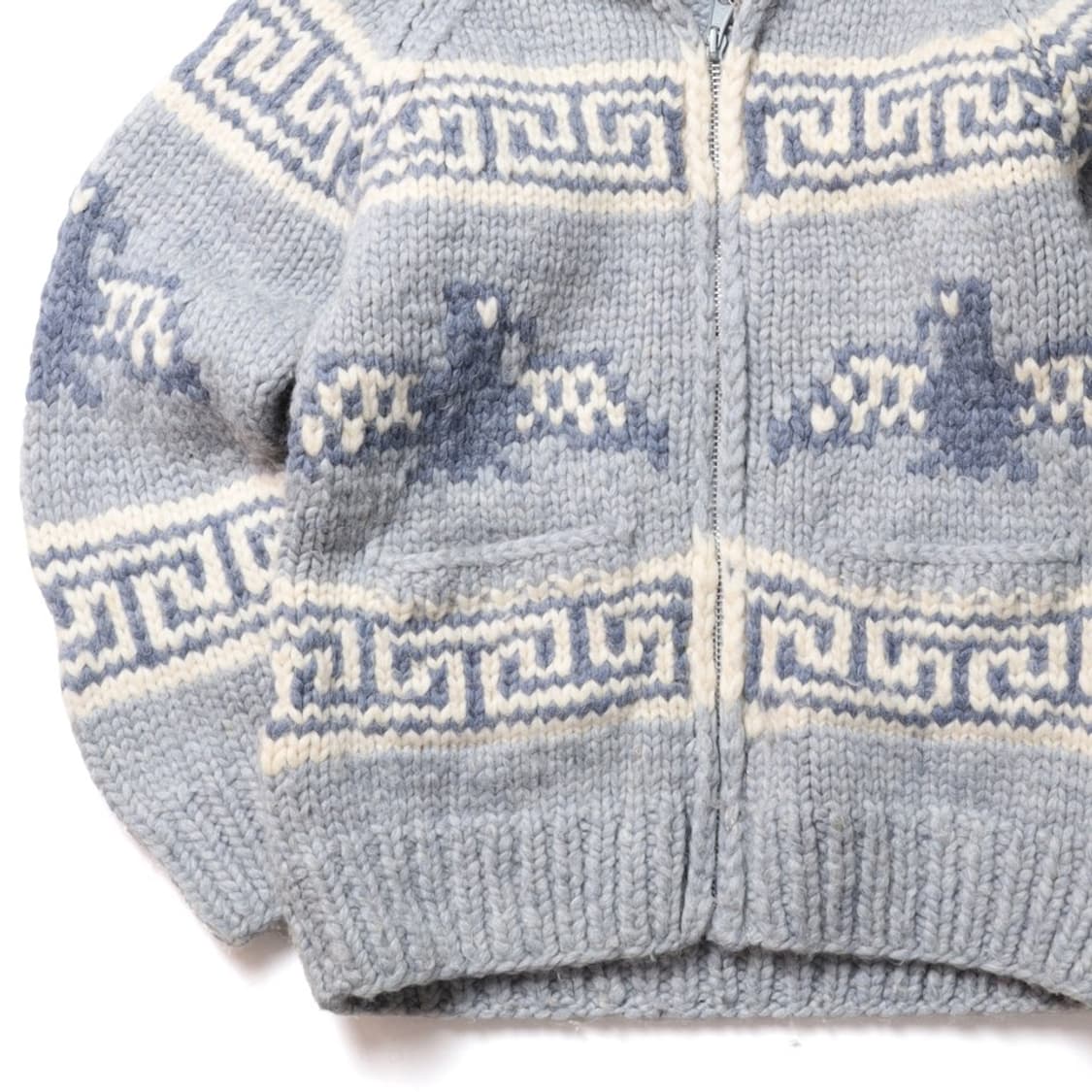 Swan Thunderbird Pattern Wool Cardigan 상품이미지3