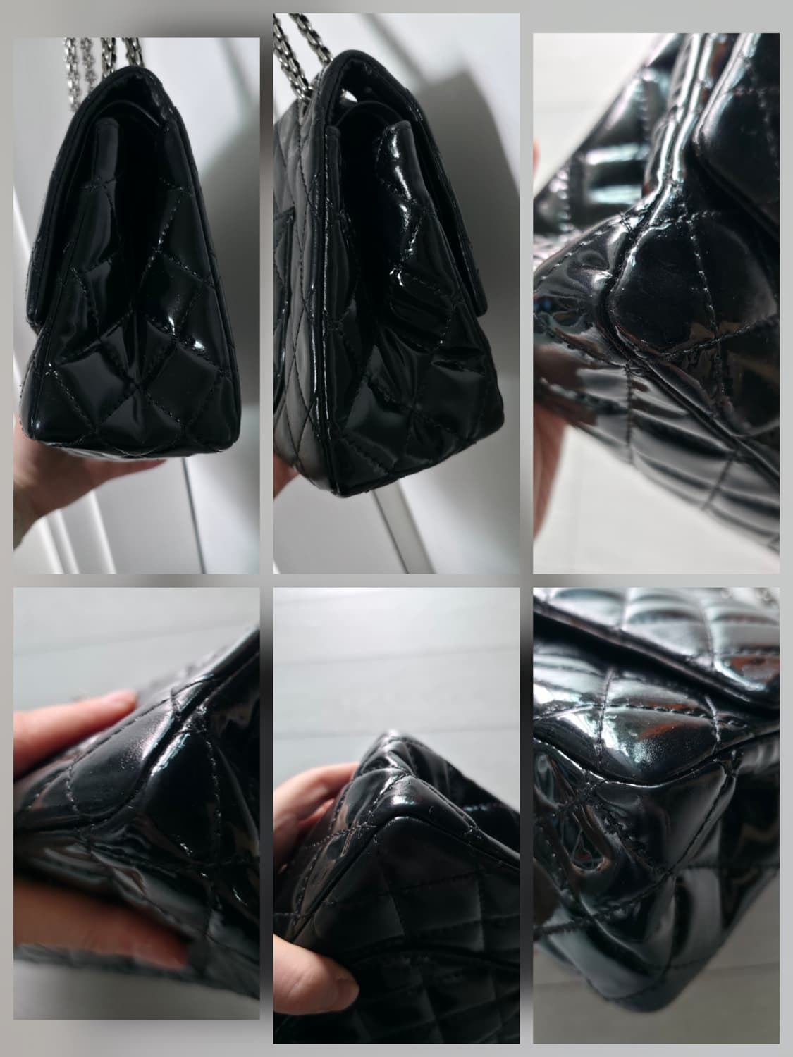 샤넬 은장 2.55 페이던트 더블 플랩 미듐 상품이미지5