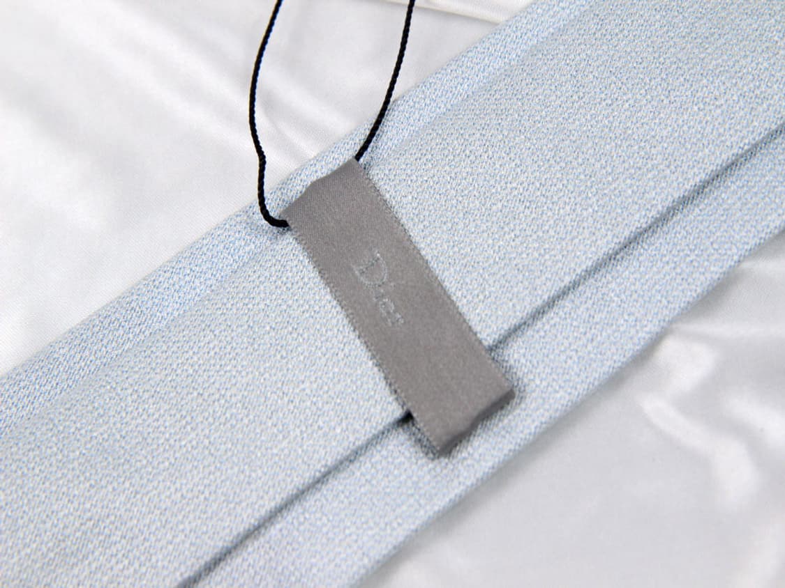 디올 7.8cm 미사용 S등급 신형 연하늘색 남자 명품 넥타이 상품이미지3