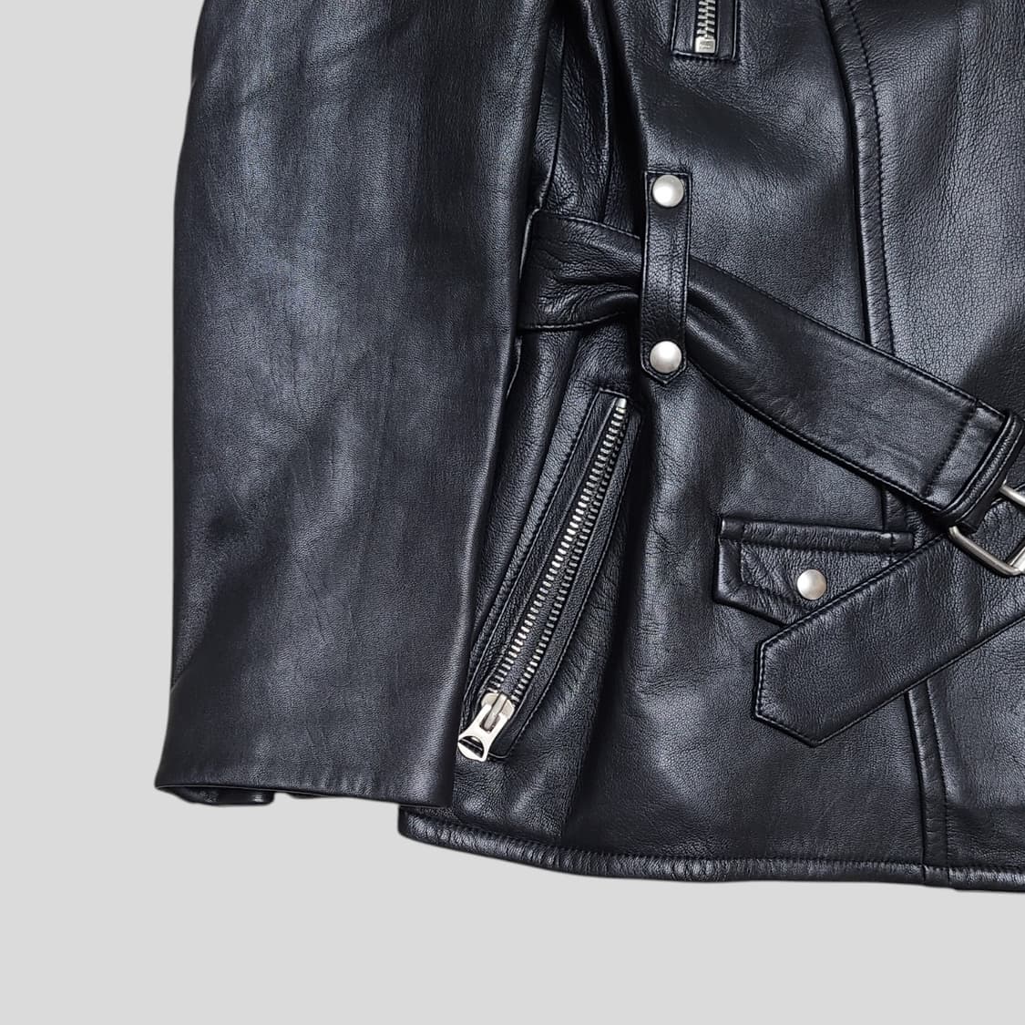 뮤제 양가죽라이더자켓 상품이미지2